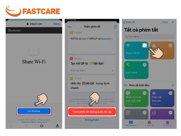 chia sẻ WiFi iPhone