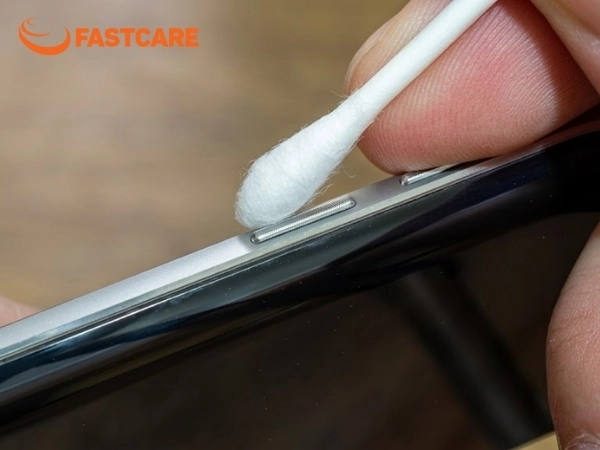 nút âm lượng iphone bị lún