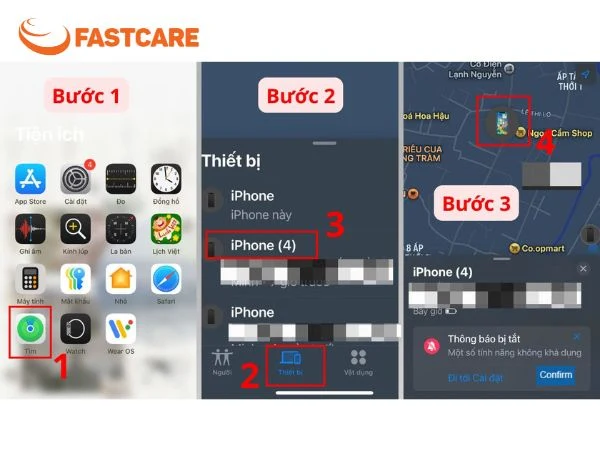 tìm iPhone bị mất khi tắt nguồn