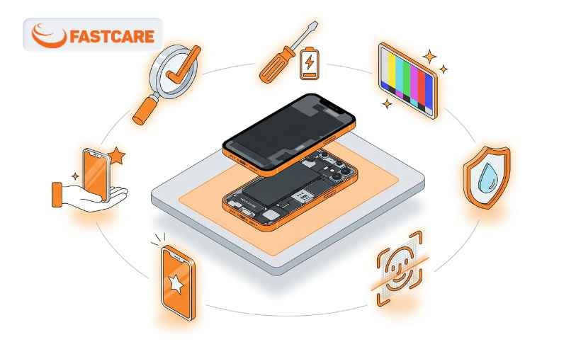Quy trình thay màn hình iPhone 12 tại FASTCARE