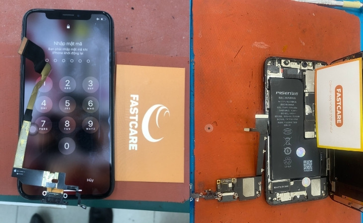 Thay chân sạc iPhone tại FASTCARE