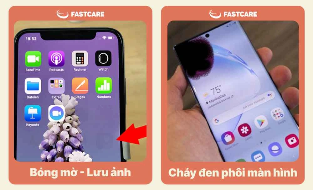 Phân biệt dấu hiệu cháy màn hình để có phương án sửa chữa tối ưu nhất