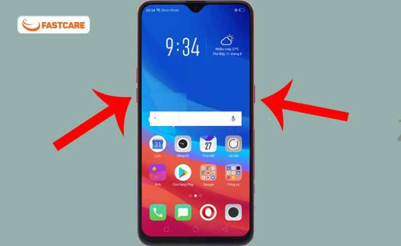 Thao tác buộc khởi động lại trên Android