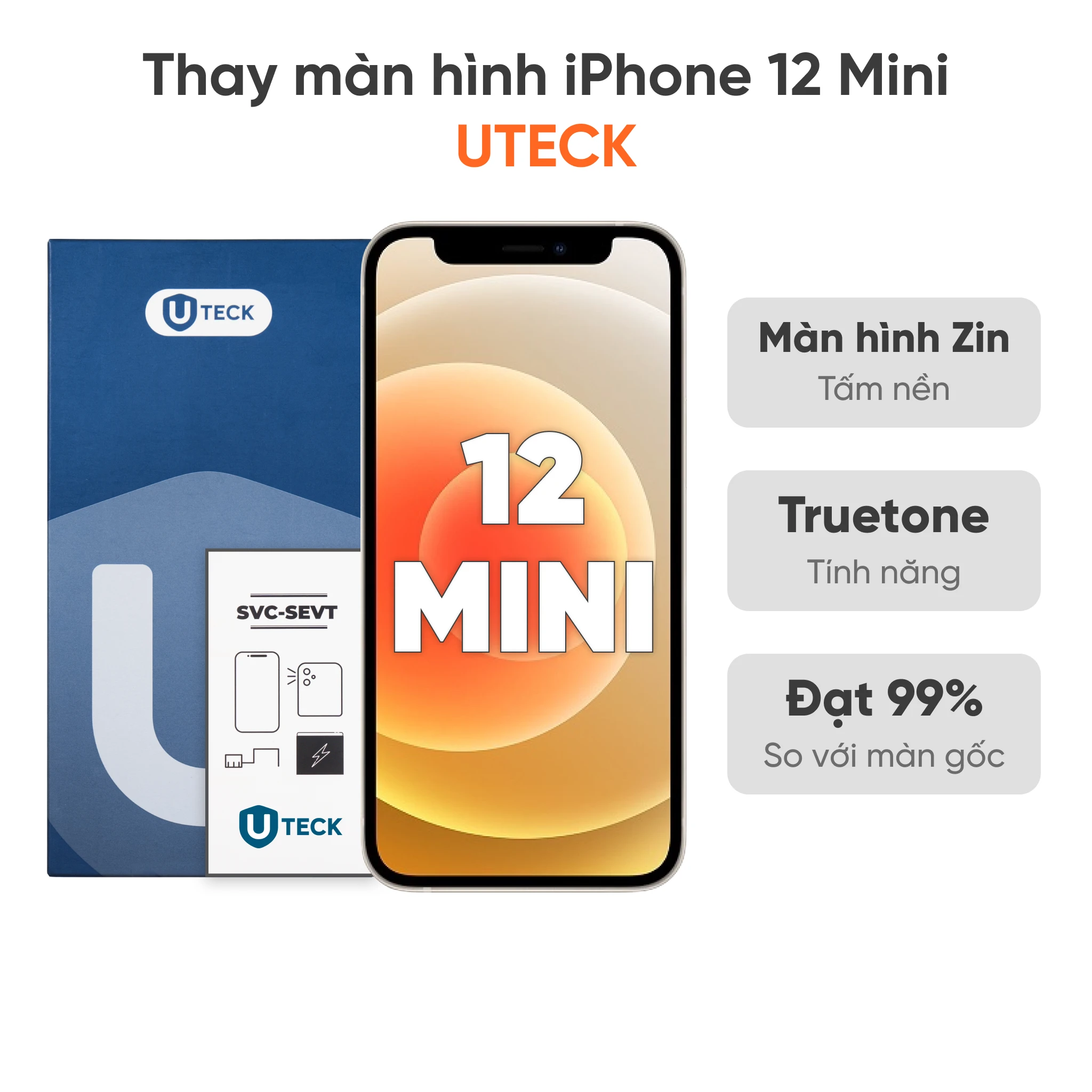 Màn hình UTECK sử dụng tấm nền OLED Full HD+ với chất lượng hiển thị gần màn hình theo máy.