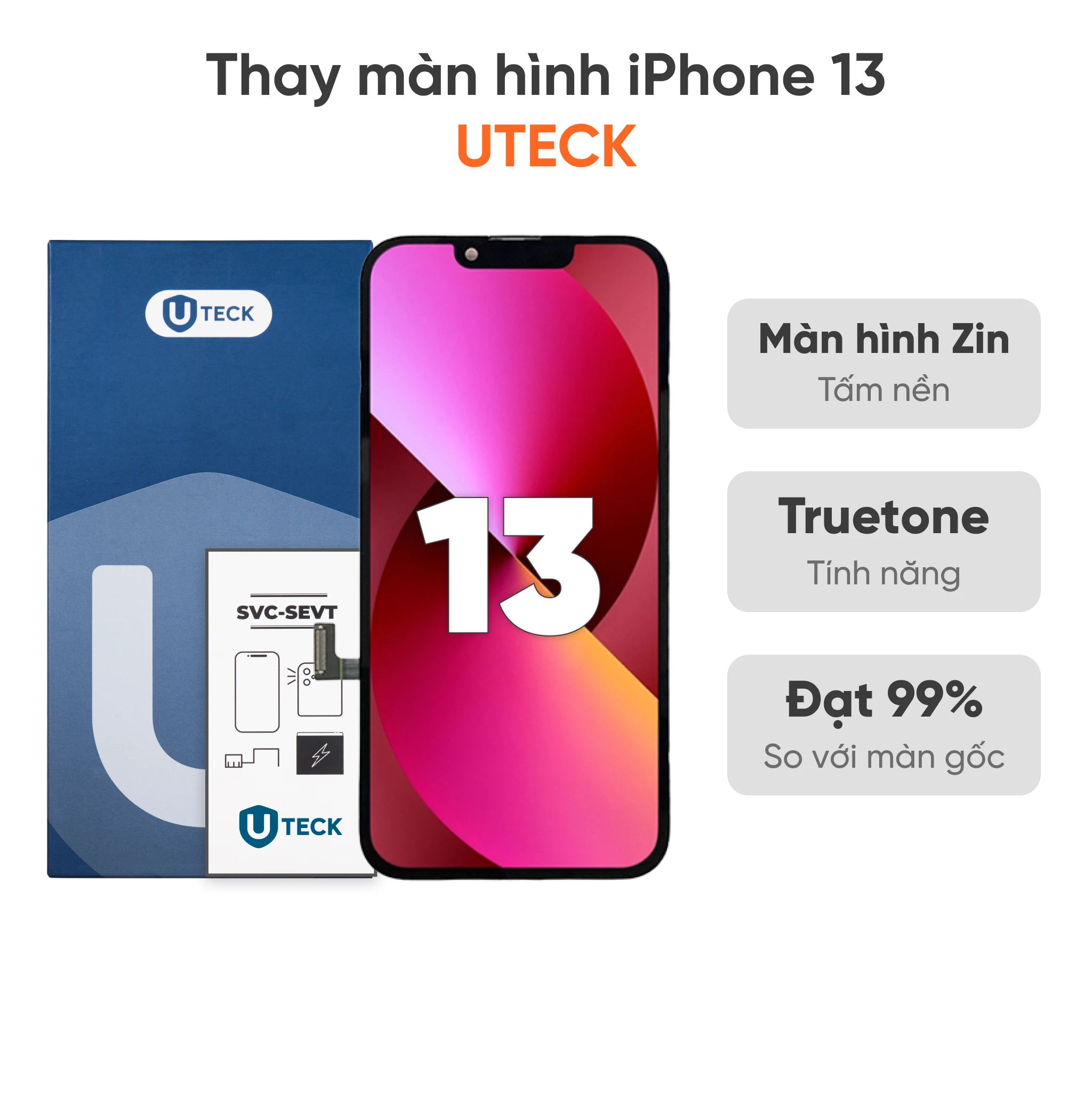 Màn hình UTECK mang lại trải nghiệm hiển thị gần với màn hình theo máy