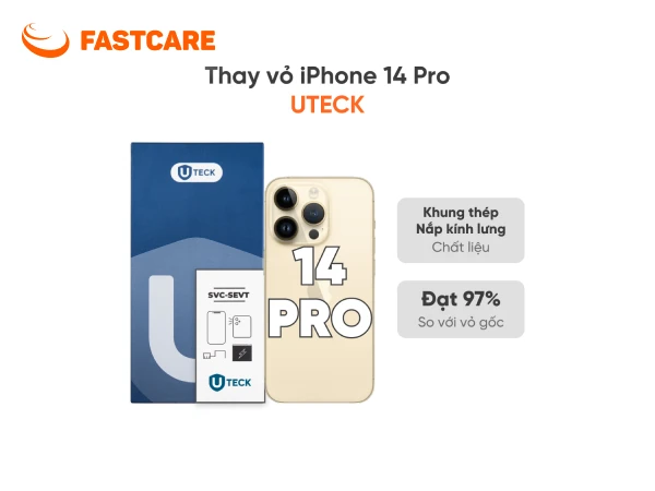 Đánh giá thay vỏ iPhone 14 Pro 4G loại UTECK