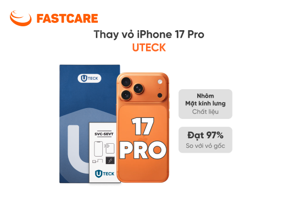 Giá thay vỏ iPhone 17 Pro 4G loại UTECK