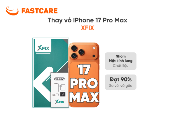Giá thay vỏ iPhone 17 Pro Max 5G loại XFIX