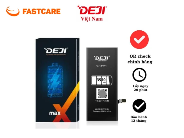 Kiểm tra pin Deji dung lượng siêu cao iPhone 11 Pro Max