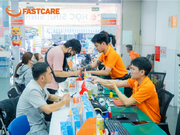Thao tác sửa máy chuyên nghiệp