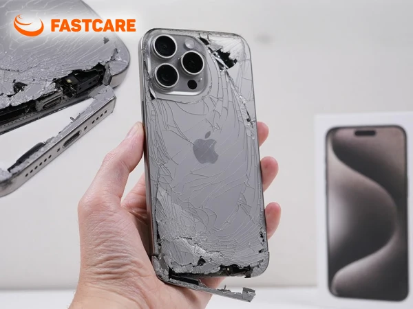 Kỹ thuật viên Thay vỏ iPhone 15 Pro 5G loại XFIX FASTCARE