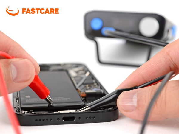 Kỹ thuật viên FASTCARE thay vỏ chuyên nghiệp
