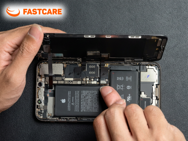 Kỹ thuật viên thay vỏ iPhone Xs Max FASTCARE