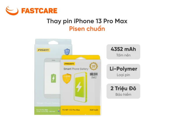 Mạch IC thông minh trên pin Pisen chuẩn