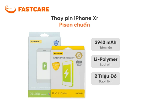 Pin Pisen dung lượng chuẩn iPhone XR