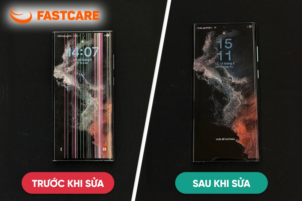 Quy trình thay màn hình S22 Ultra minh bạch tại FASTCARE
