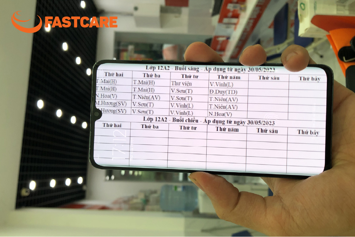 Thiết bị đã phục hồi khả năng hiển thị màu sắc và độ sáng ổn định như ban đầu