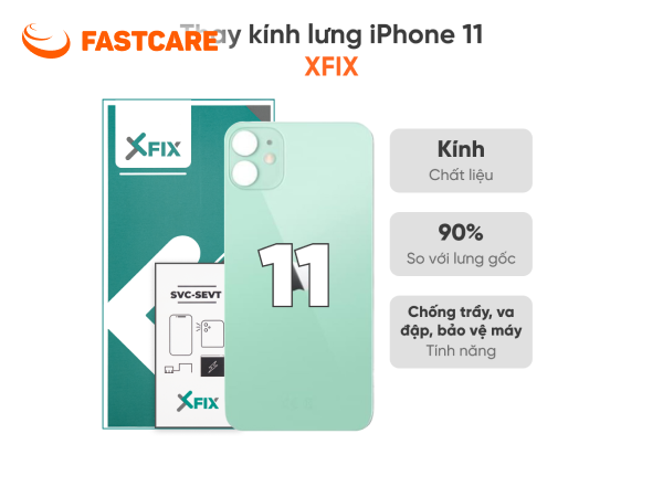Dấu hiệu cần thay kính lưng iPhone 11