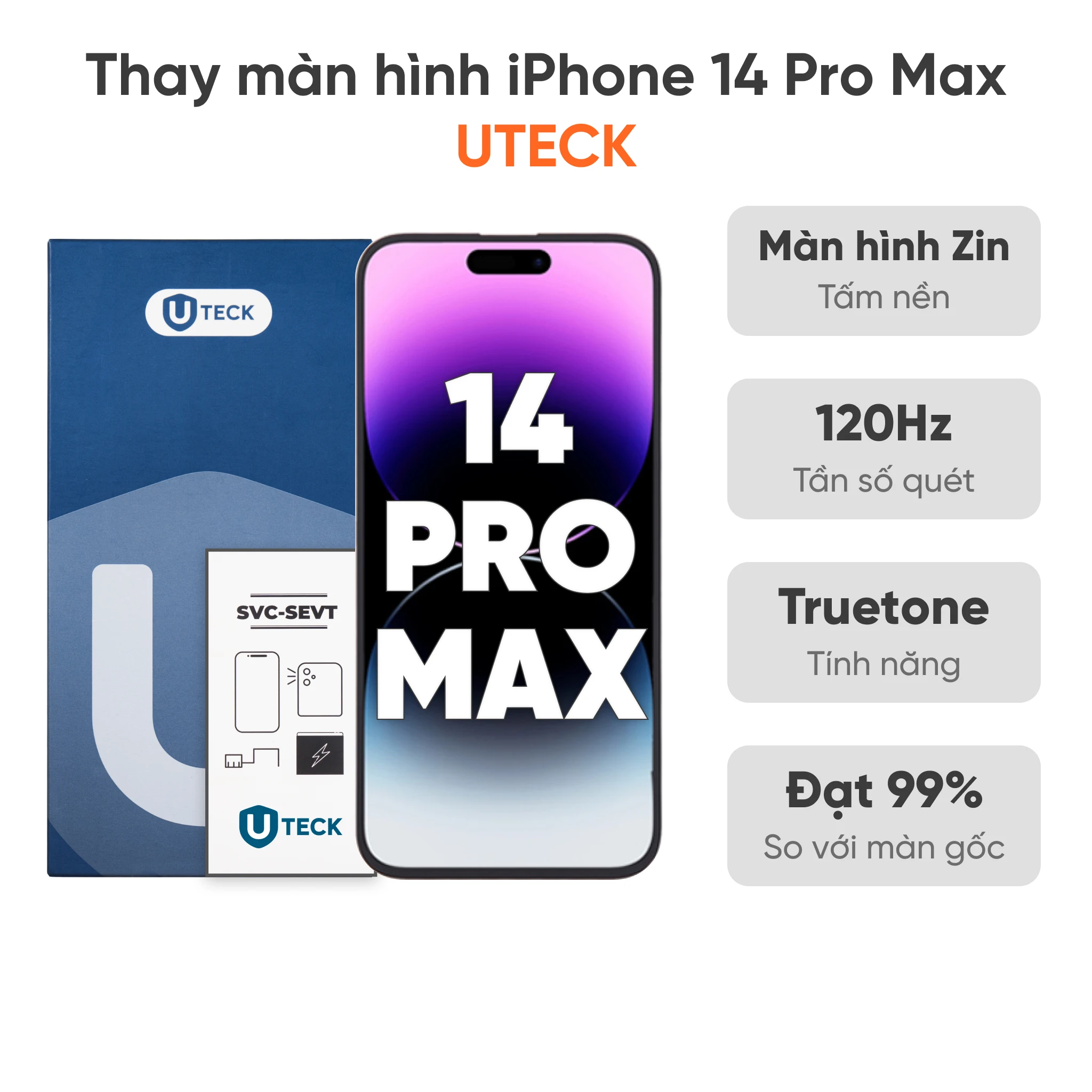 Đặc điểm màn hình iPhone 14 Pro Max loại UTECK
