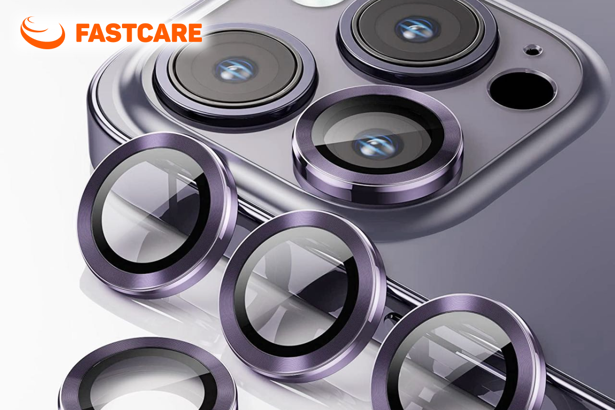 Minh họa tránh tác động lên vùng kính camera iPhone bị hở