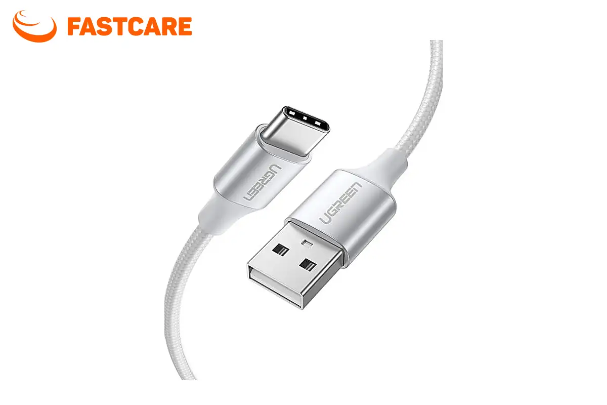 Cáp sạc USB to Type C vỏ sợ bện 1M US288 Ugreen - hình 1