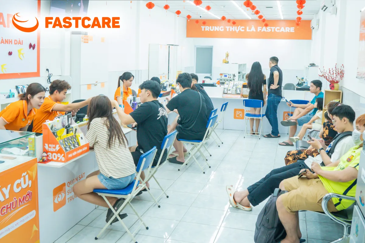 Chữ ký khách trước sửa điện thoại