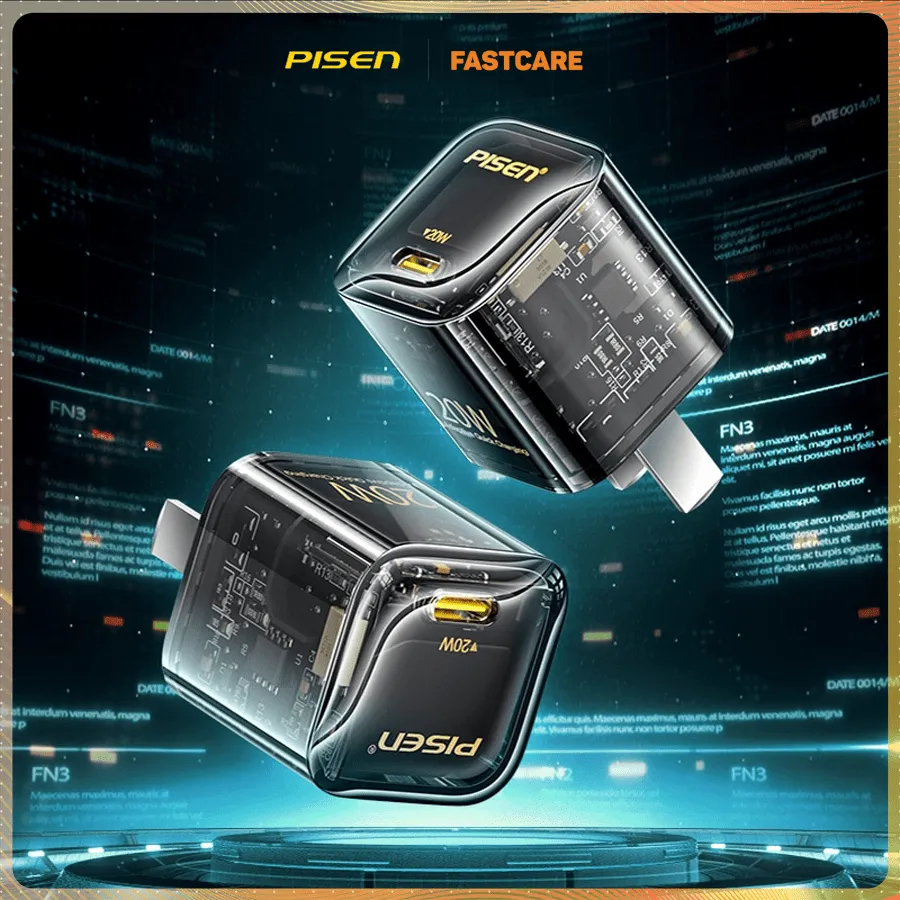 Dock sạc Pisen Quick ice Crystal PD 20W/Mini PD 20W KPD201 tại FASTCARE