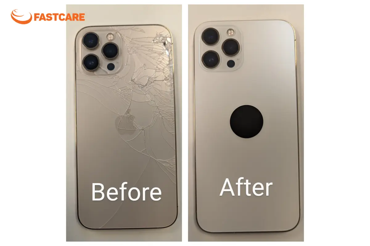 Vết nứt trên kính lưng iPhone