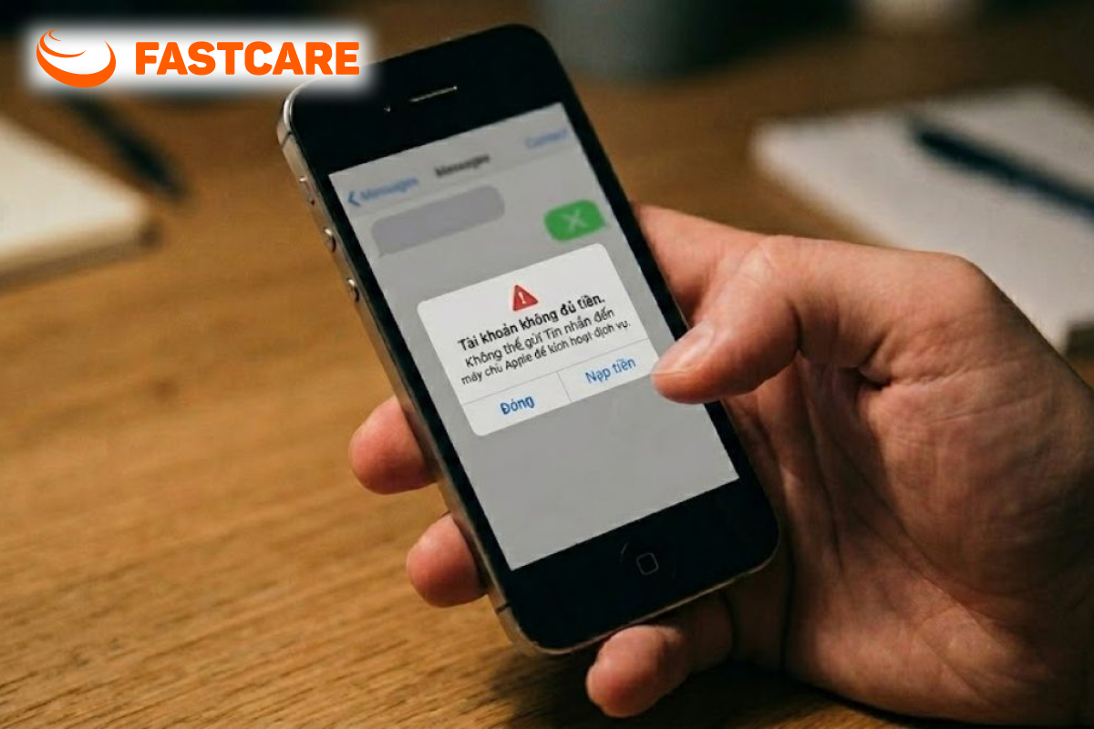 Minh họa đối chiếu kết nối khi iPhone gặp lỗi iMessage
