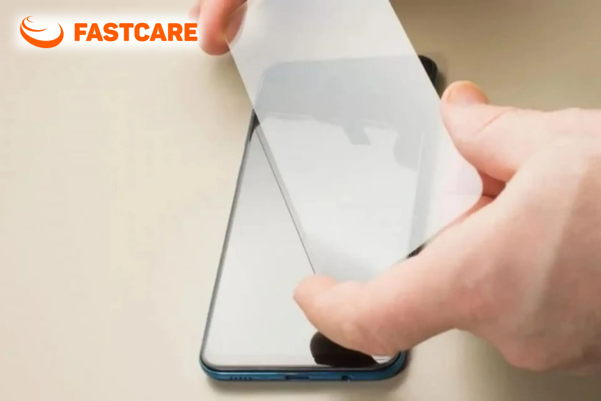 Minh họa kiểm tra kính dán và khu vực cảm biến iPhone