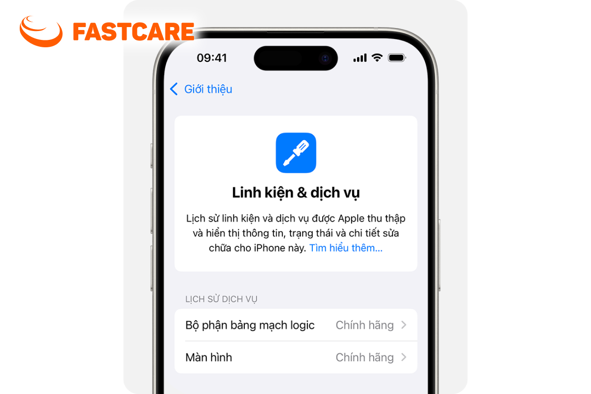 Kiểm tra lịch sử linh kiện iPhone Minh họa kiểm tra lịch sử linh kiện iPhone