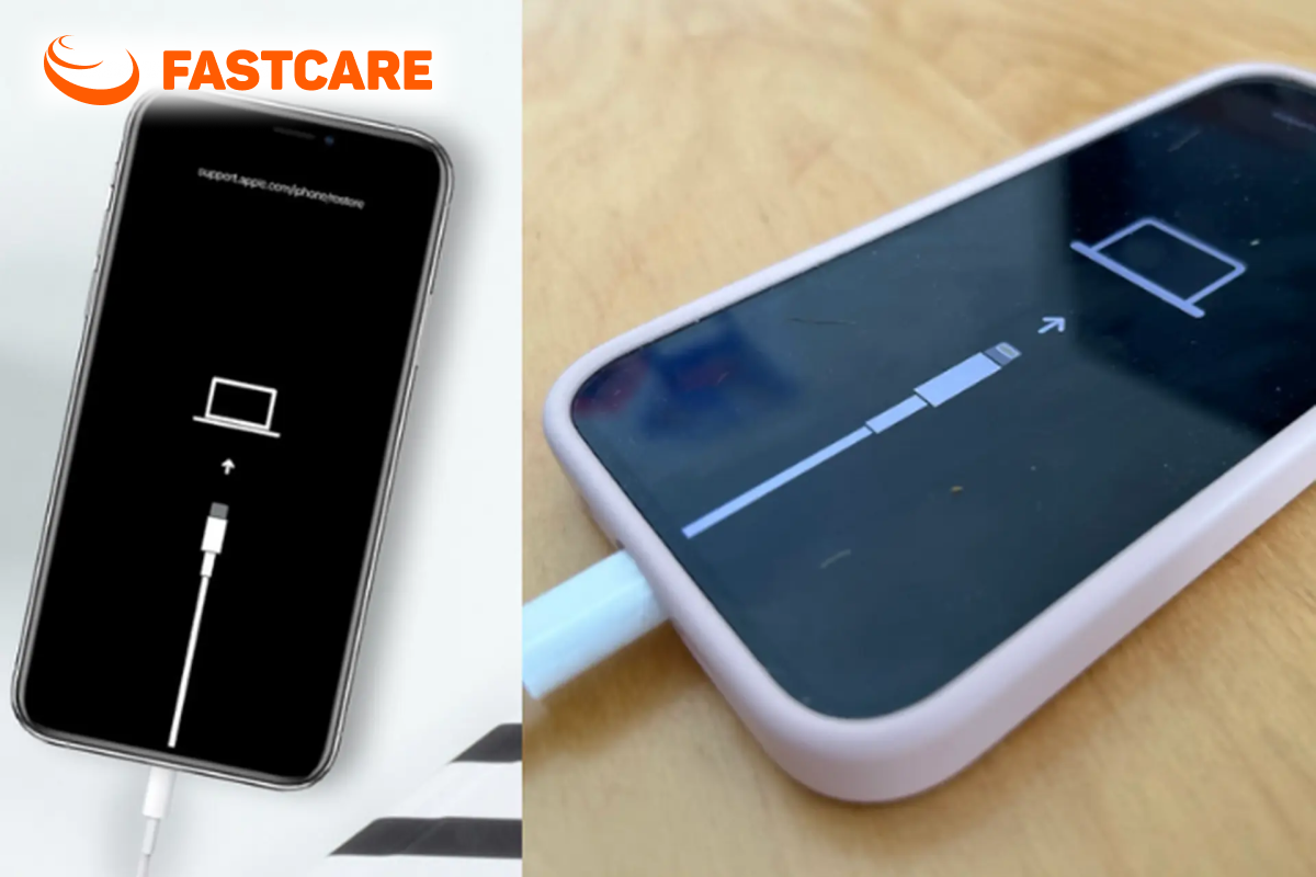 Minh họa nhận biết trạng thái iPhone khi khôi phục dữ liệu