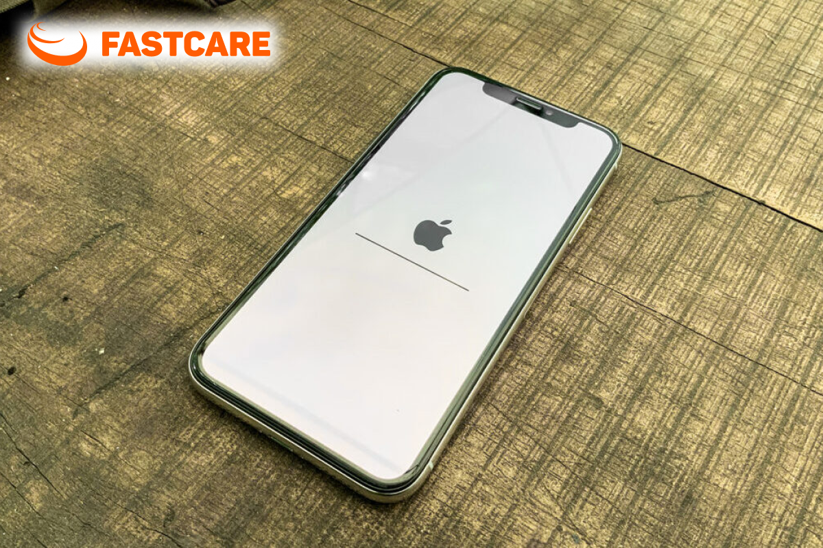 Minh họa nhận biết trạng thái iPhone bị treo táo lặp lại