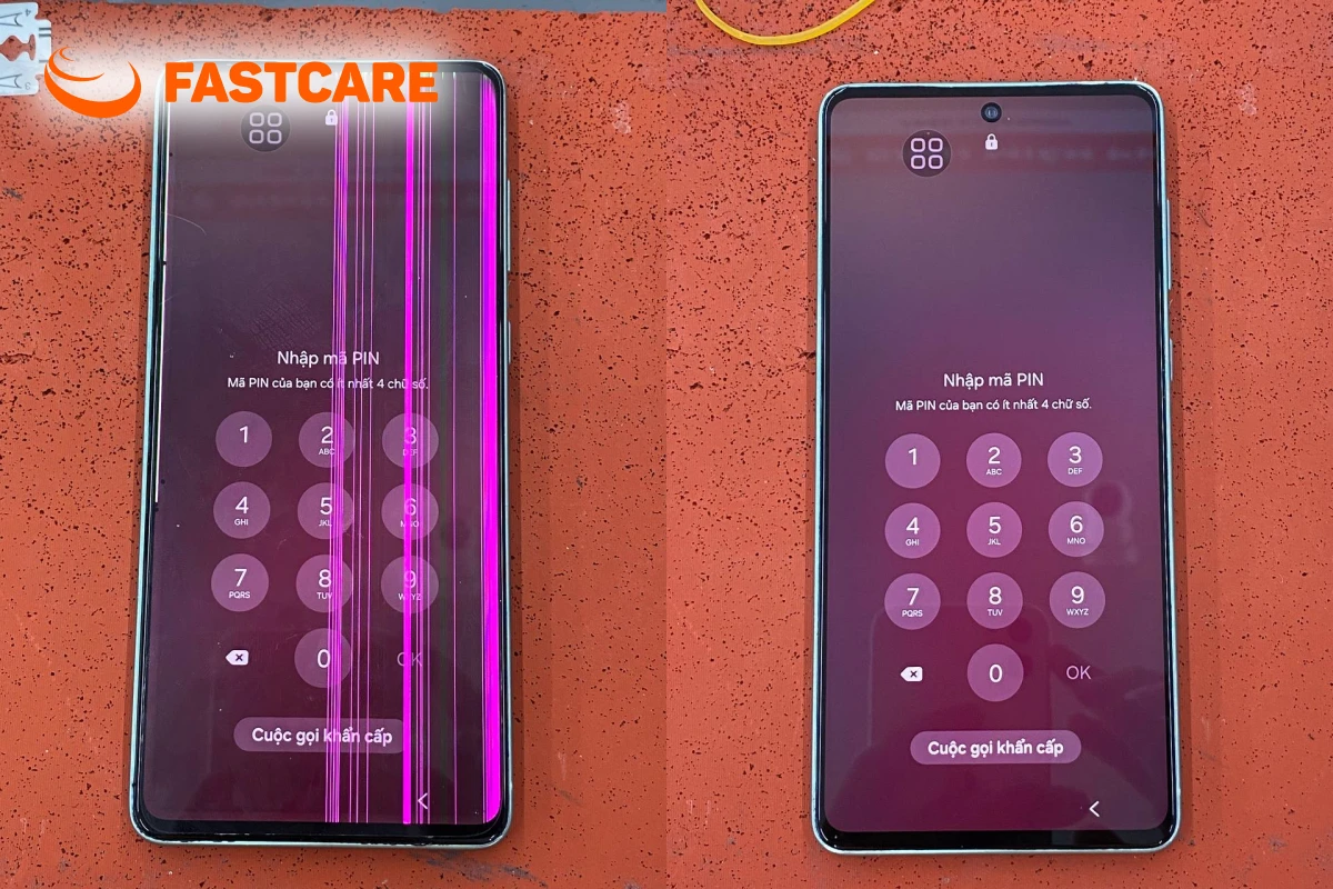Kiểm tra màn hình Samsung trước khi thay